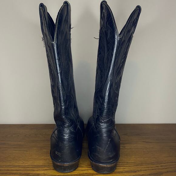 Laredo Men’s Paris Black Leather Cowboy Western Boots 4240 Size 9.5D - Picture 4 of 7